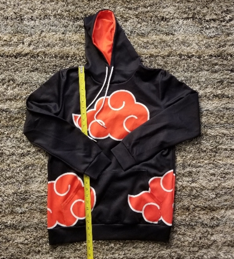 Akatsuki Naruto Hoodie Red Black Uchiha Sasuke Itachi